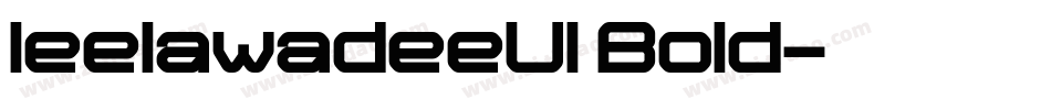 leelawadeeUI Bold字体转换